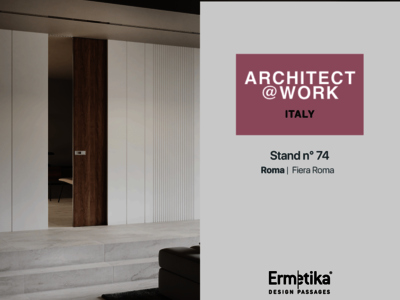 Ermetika presenta le porte filo muro Tutta Altezza all'Architect@Work di Roma